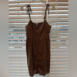 Light Tan, Tie Sleeve, Aerie Summer Dress